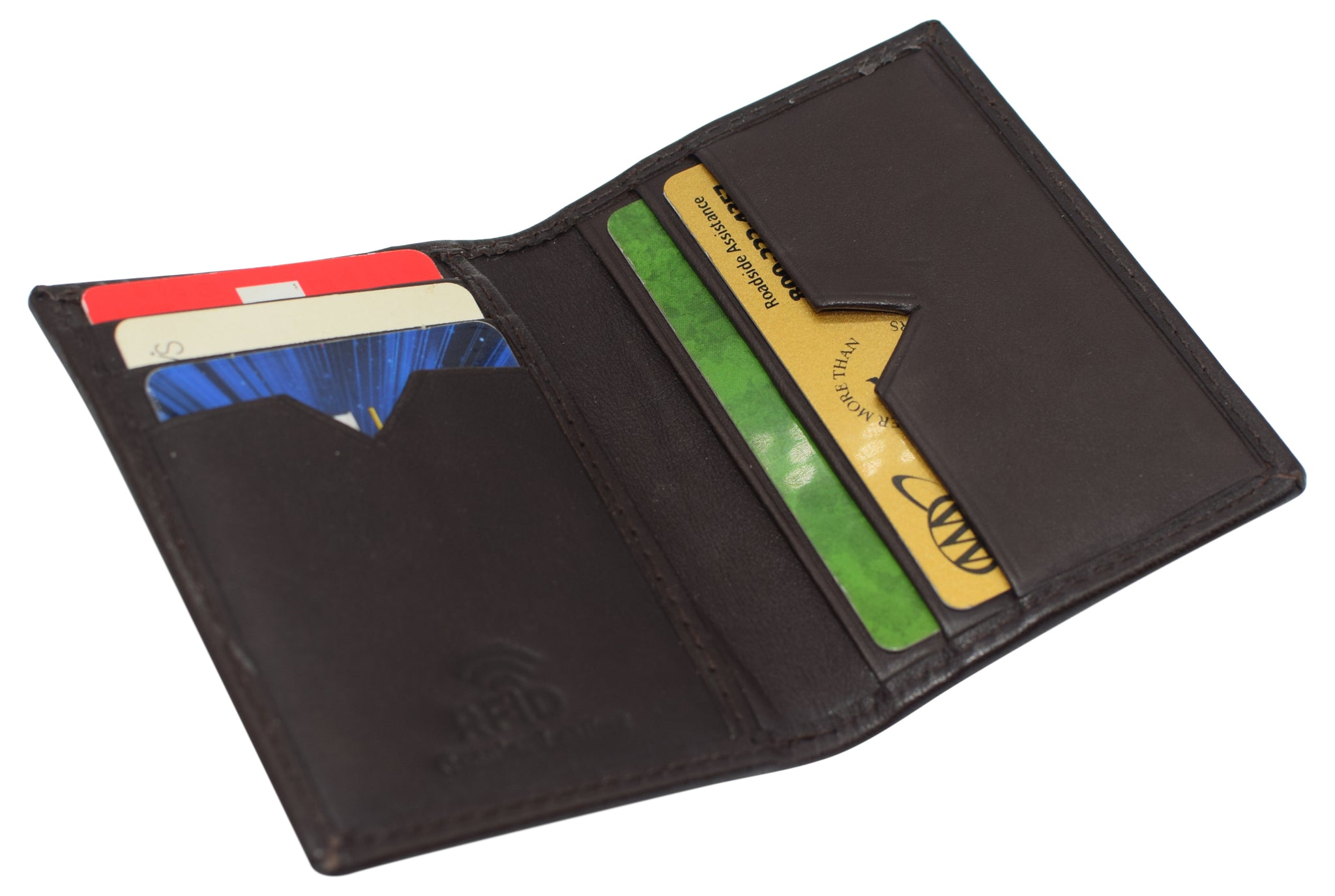 Leather Card Case Wallet for Men with RFID Protection