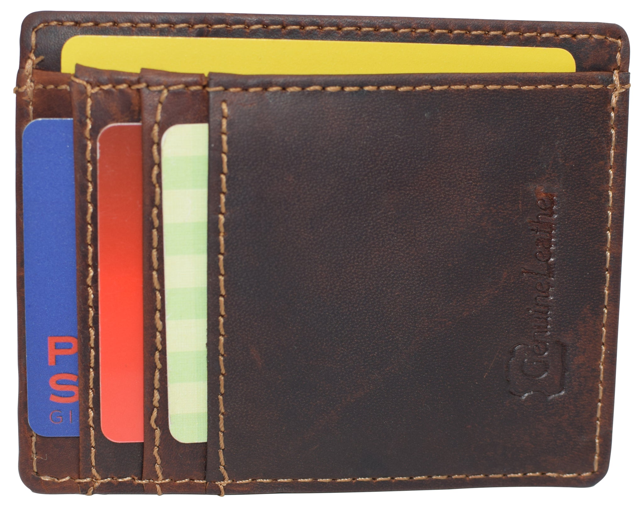 RFID Vintage Leather Front Pocket Wallet Slim Minimalist Secure Thin Credit Card Holder RFID Vintage Leather Front Pocket Wallet Slim Minimalist Secure Thin Credit Card Holder