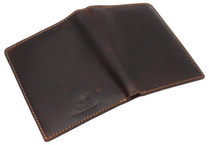 RFID Blocking 2 ID Bifold Hipster Credit Card Wallet Vintage Leather-menswallet