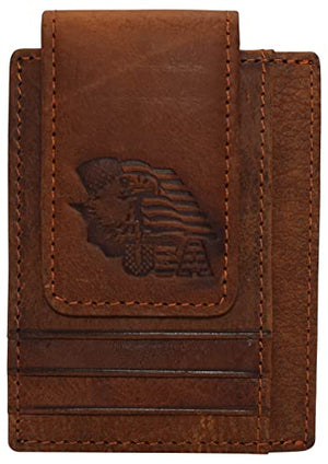 Eagle USA Magnetic Money Clip Front Pocket Wallet Leather Strong Magnet-menswallet