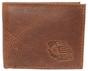 Eagle USA RFID Blocking Real Leather Bifold Classic Wallet for Men-menswallet