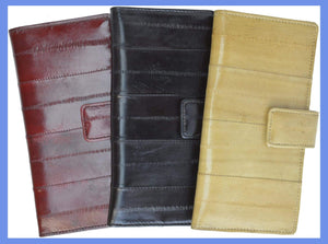 Eel Skin Leather Business Credit Card Holder E 533-menswallet