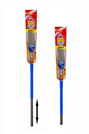 Gala No Dust Floor Broom- (Freedom from New Broom Dust- Bhusa) 2-in-1 - with Extendable Handle (1)-menswallet