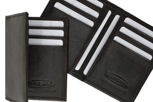 Genuine Lamb Leather Bifold Business Card and Credit Card Holder Top Load 68 (C)-menswallet