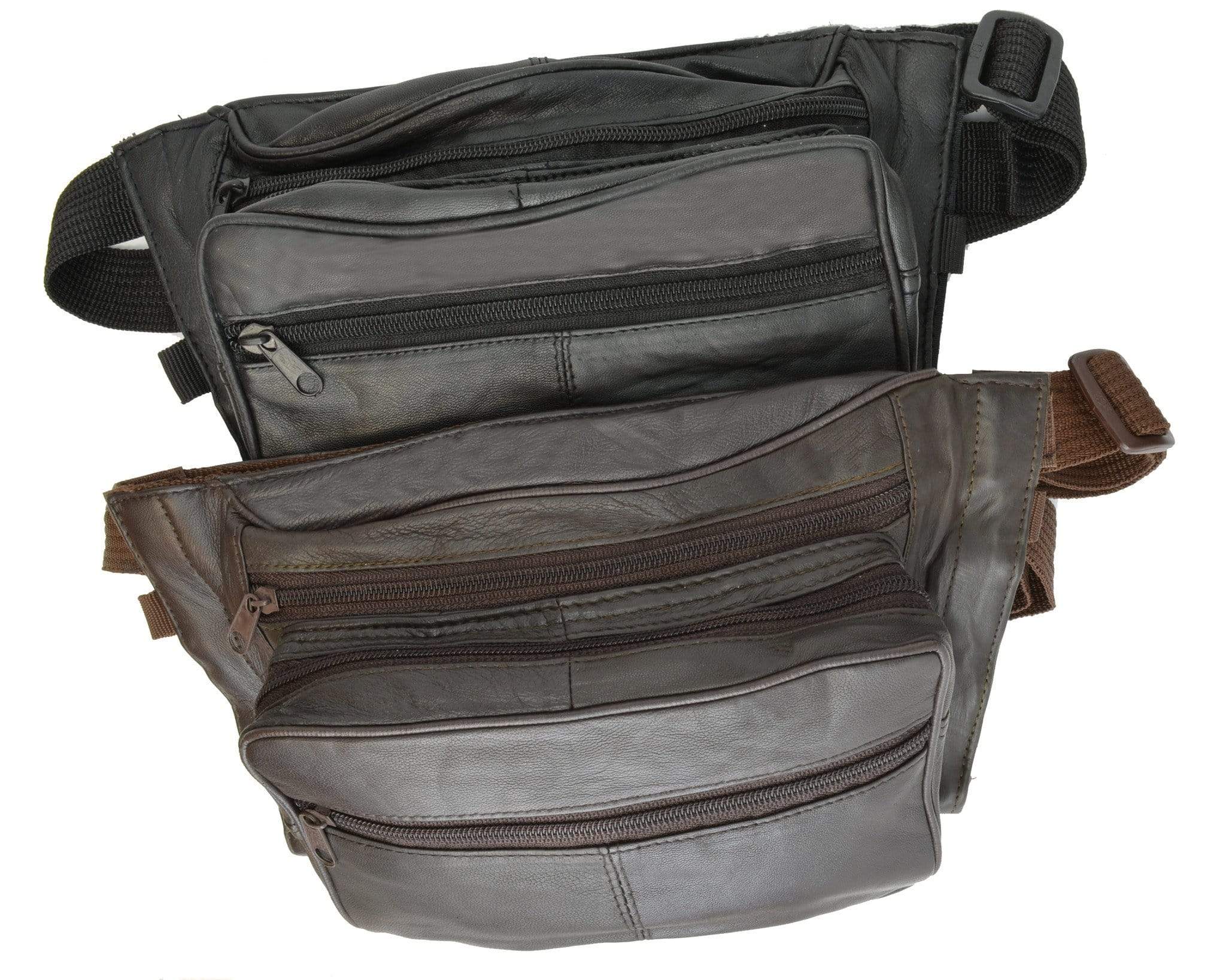 Genuine Leather Concealed Carry Fanny Pack Gun Conceal