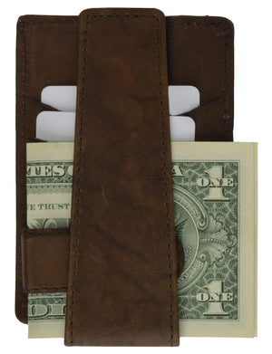Genuine Leather Deep Pocket Wallet and Money Clip by Marshal Wallet-menswallet