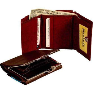 Genuine Leather Ladies Wallet Credit Card Holder 902 CF (C)-menswallet