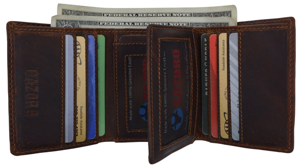 Genuine-Leather-Mens-RFID-Blocking-Slim-Trifold-Wallet-with-12-Cards1 ...