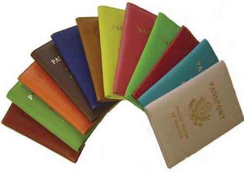 Genuine Leather Passport Cover with USA Imprint by Marshal Wallet-menswallet