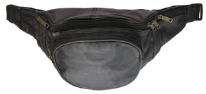 Genuine Leather Waist Bag Fanny Pack with Round Front Pocket and Adjustable Strap 030 (C)-menswallet