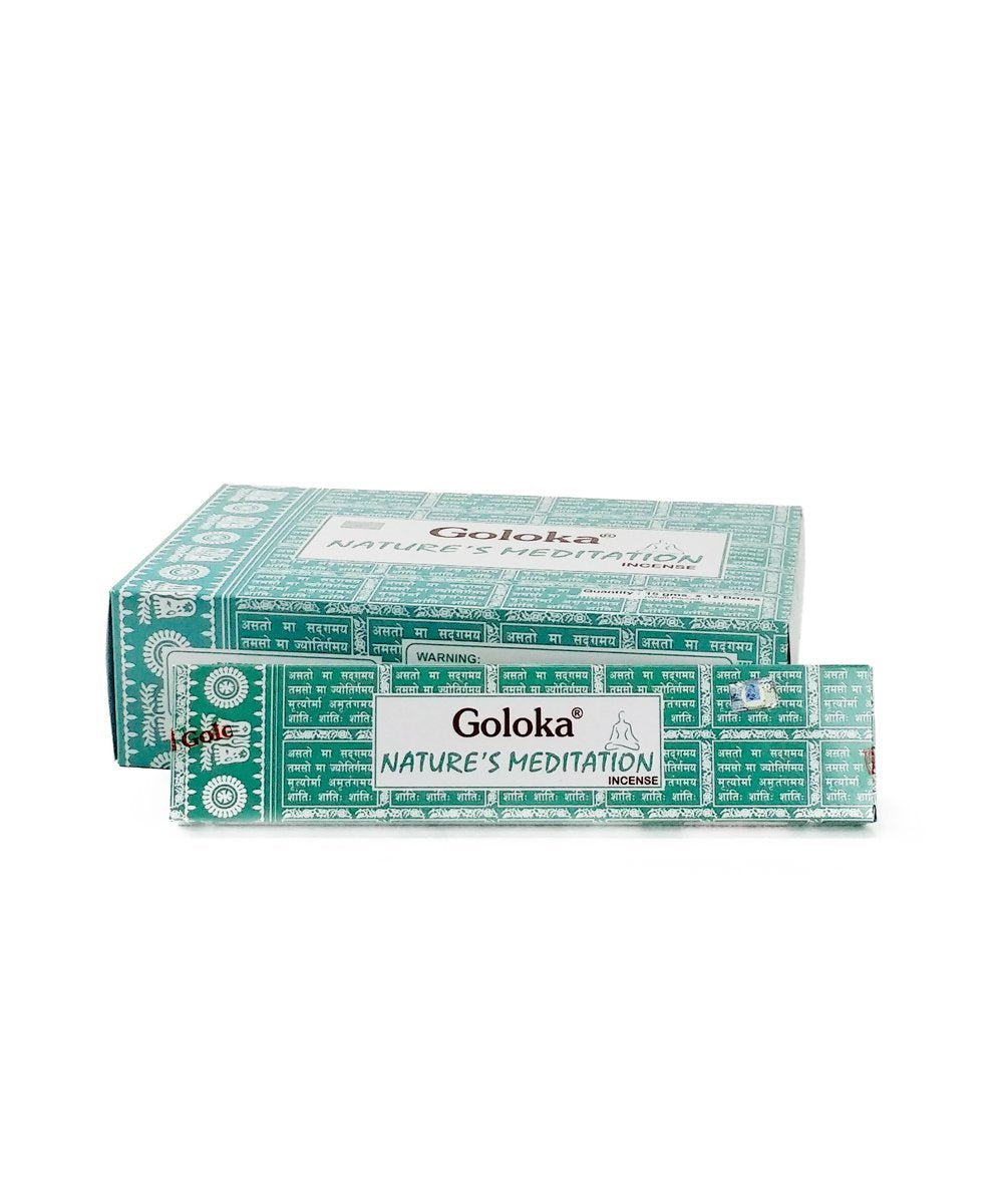 Goloka Natures Meditation Incense Box of 12 Packs-menswallet