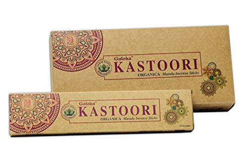 Goloka Organica Series - Kastoori - 6 Boxes of 15 Grams (90 Grams Total)-menswallet