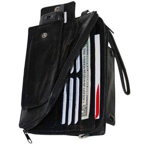 High End Leather Organizer Wallet & Cell Phone Case 102 (C)-menswallet