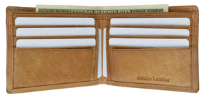 Hunter Leather Series Slim Trim Mens Bifold Wallet HU 1308-menswallet