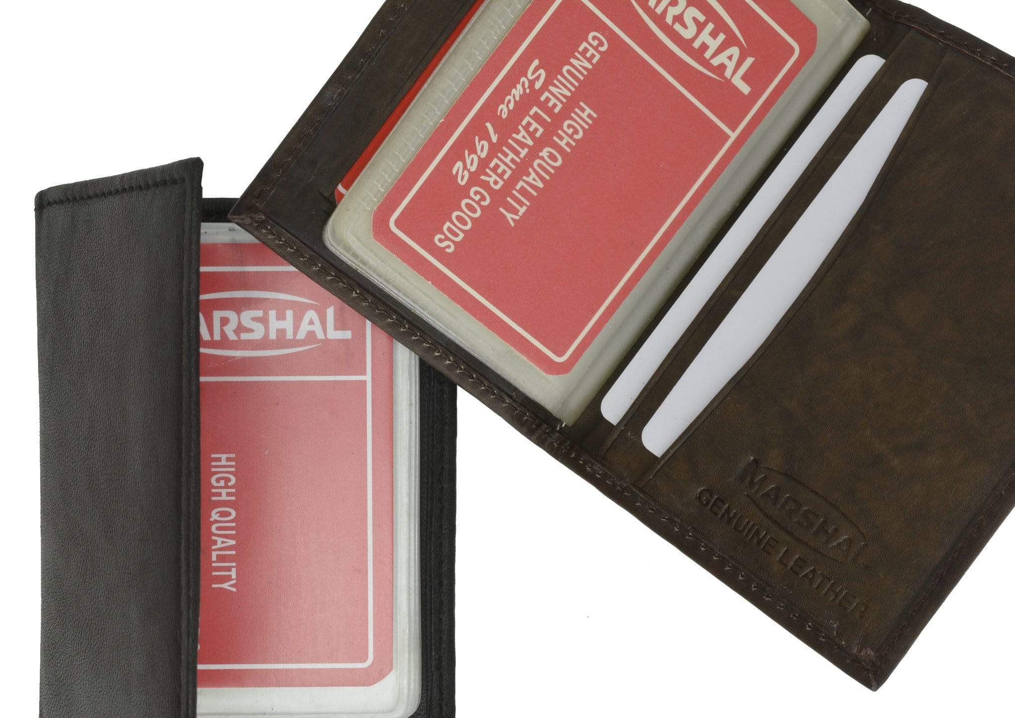 Marshal Wallet Lamb Leather Bifold Plastic Credit Card Inserts Holder 1570 , Adult Unisex, Size: Standard, Brown Marshal Wallet Lamb Leather Bifold Plastic Credit Card Inserts Holder 1570 , Adult Unisex, Size: Standard, Brown