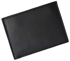 Lambskin Leather Mens Wallet with Center Flap and ID Window 1152-menswallet