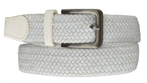 Marshal Braided Elastic Stretch Belts with Gunmetal Buckle S110-menswallet