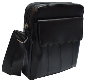 Marshal Crossbody Bag for Men Genuine Leather Mens Shoulder Handbag for iPad Tablets, Travel, Cycling, Hiking, Office, Business-menswallet