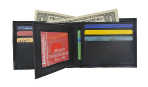 Men's Bifold Leather Credit ID Card Holder Wallet Billfold Purse Clutch Billfold-menswallet
