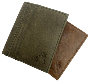 Men's RFID Blocking Genuine Leather Unique L Shape Bifold Wallet USA Series Wallets for Men-menswallet