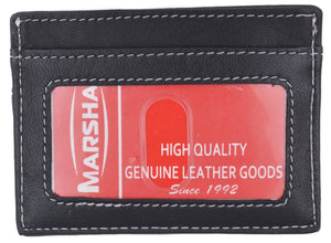 Mens Slim Leather Wallet Card Holder Window Credit Cash ID Pocket Thin Minimal-menswallet