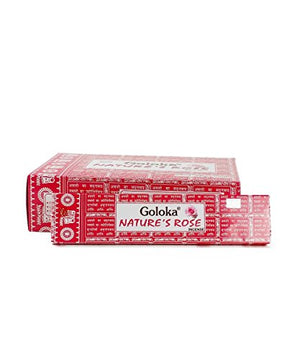 Original Goloka Natures Rose Incense Box of 12 Packs-menswallet