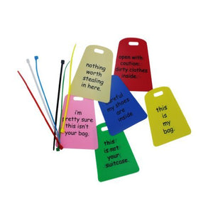 Pair of 6 Bright Color Travel Luggage Tag By Marshal-menswallet