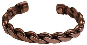 Pure Copper Braided Magnetic Golf Bracelet for Recovery & Injury Relief-menswallet