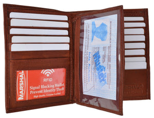 RFID Blocking Bifold Hipster Multi Credit Card ID Holder Wallet Premium Leather RFID 5502 (C)-menswallet