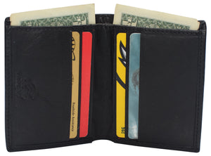 RFID Blocking Slim Bifold Wallet Card Holder Minimalist Front Pocket Wallets for Men-menswallet