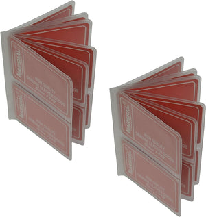 Set of 2 -Card or Picture Insert Replacement Plastic Insert for Hipster Wallets-menswallet