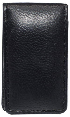 Slim Magnetic Money Clip Hunter Leather Business Card Holder for Men-menswallet