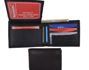 Soft Leather Bifold Mens Wallet W/Removable ID 1633-menswallet