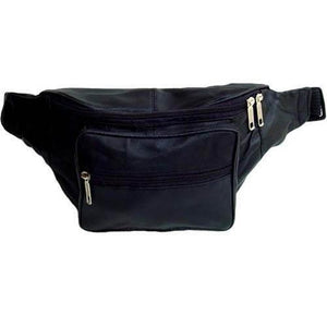 Top Grain Genuine leather Large Waist Bag/Fanny Pack/ Waist Hip Purse 040 (C)-menswallet