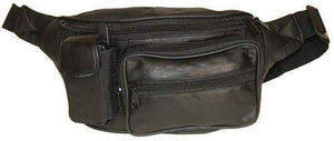 Top Quality Genuine Leather Waist Bag Fanny Pack with Cellphone Pocket 1305-menswallet
