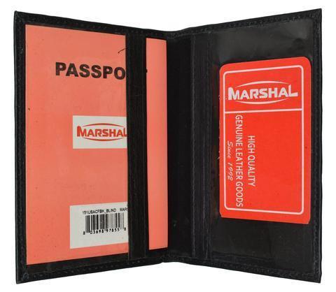 Travel Genuine Leather Passport Card Holder Case Protector Cover Organizer Wallet 151CF-menswallet