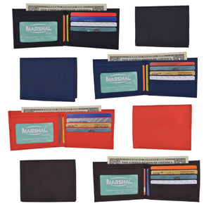 Wholesale Boys Nylon Slim Bifold Compart ID Card Holder Wallets Colors Assorted-menswallet