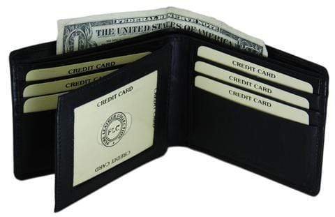 Men's Premium Leather Quality ID Credit card Wallet - wallets for men's at mens wallet