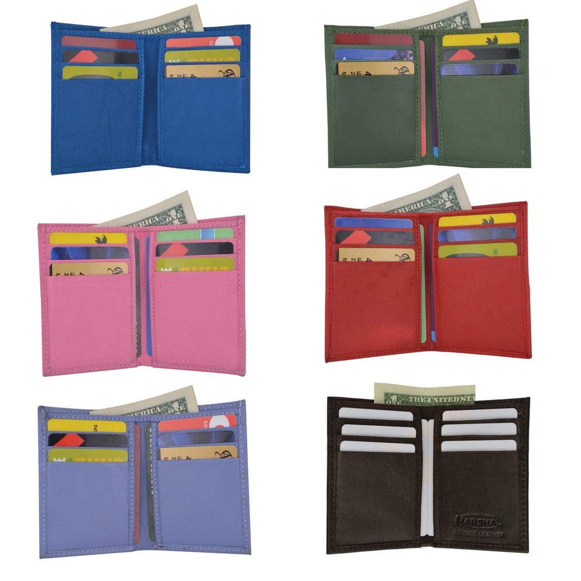 Wholesale Slim Thin Mens Bifold Genuine Leather ID Card Holder Wallet - wallets for men's at mens wallet