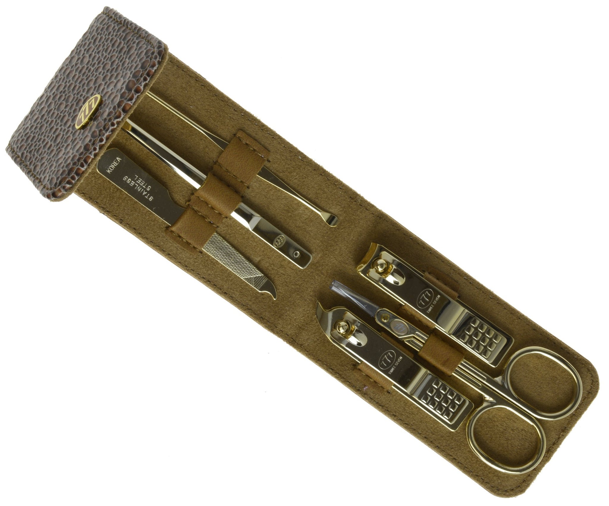 Three Seven 777 Nail Care Personal Manicure & Pedicure set Travel and Grooming kit - wallets for men's at mens wallet