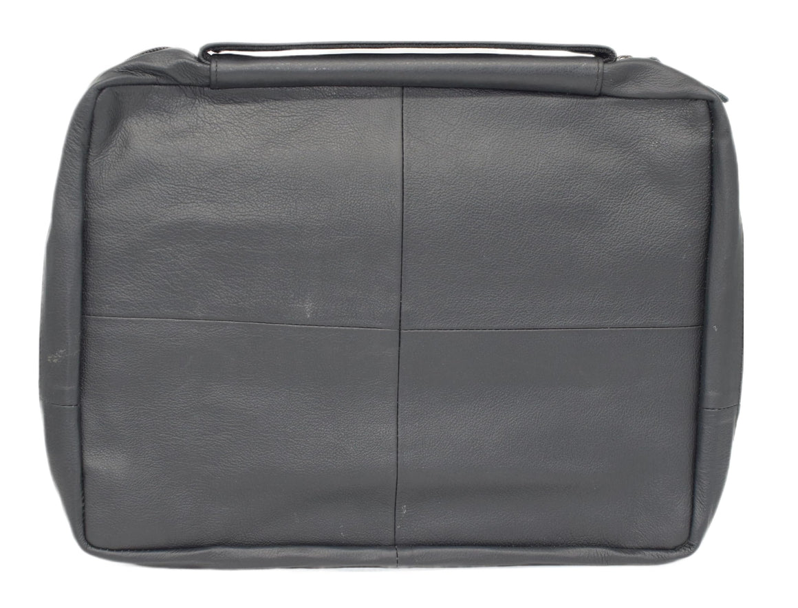 Croco Genuine Leather Book Covers with Handle, Large, for Bible