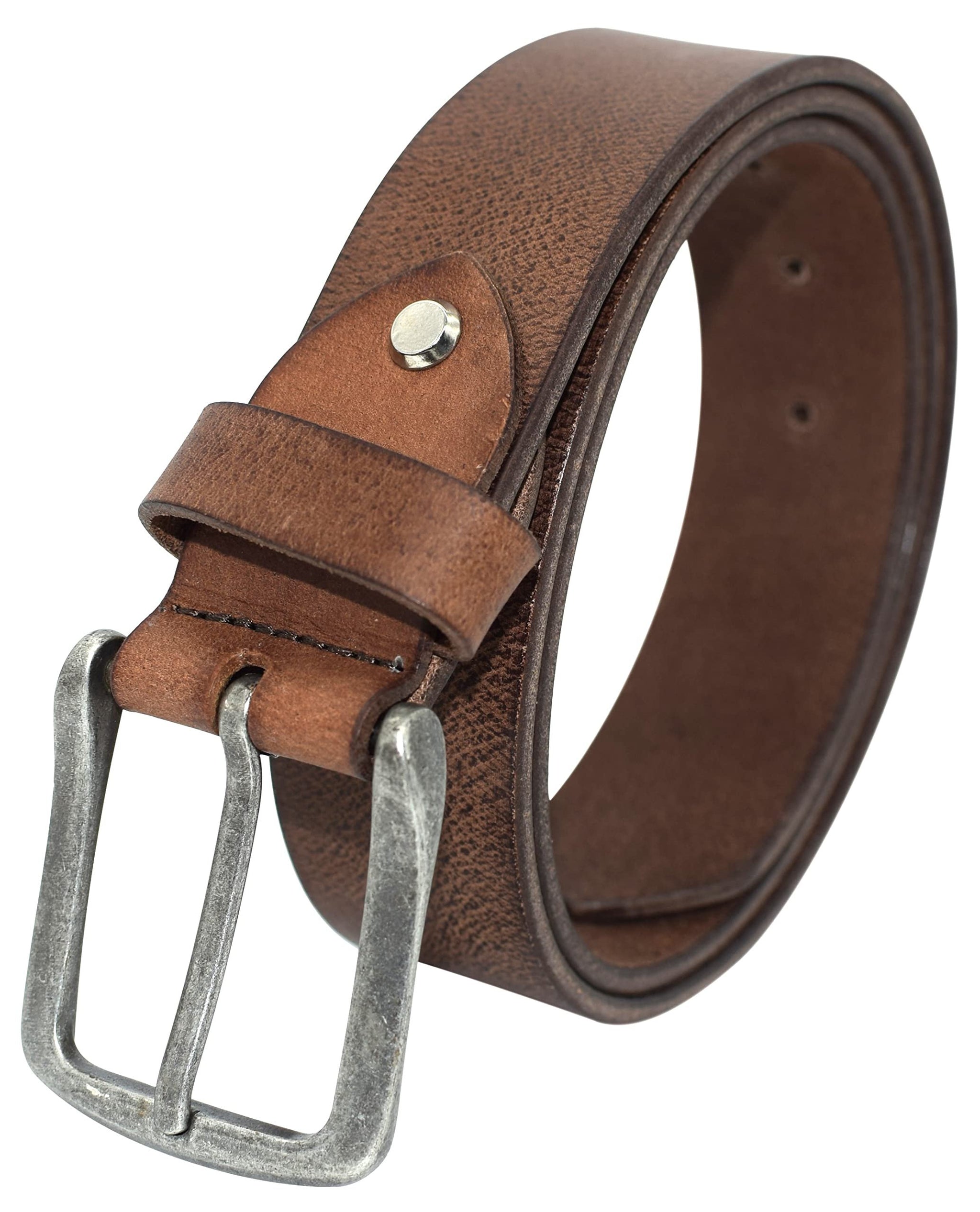 Marshal Men's Genuine Leather Classic Everyday Jean Belt, 1 1/2" Men Handmade Casual Dress Belts (Black, 38" Marshal Men's Genuine Leather Classic Everyday Jean Belt, 1 1/2" Men Handmade Casual Dress Belts (Black, 38"