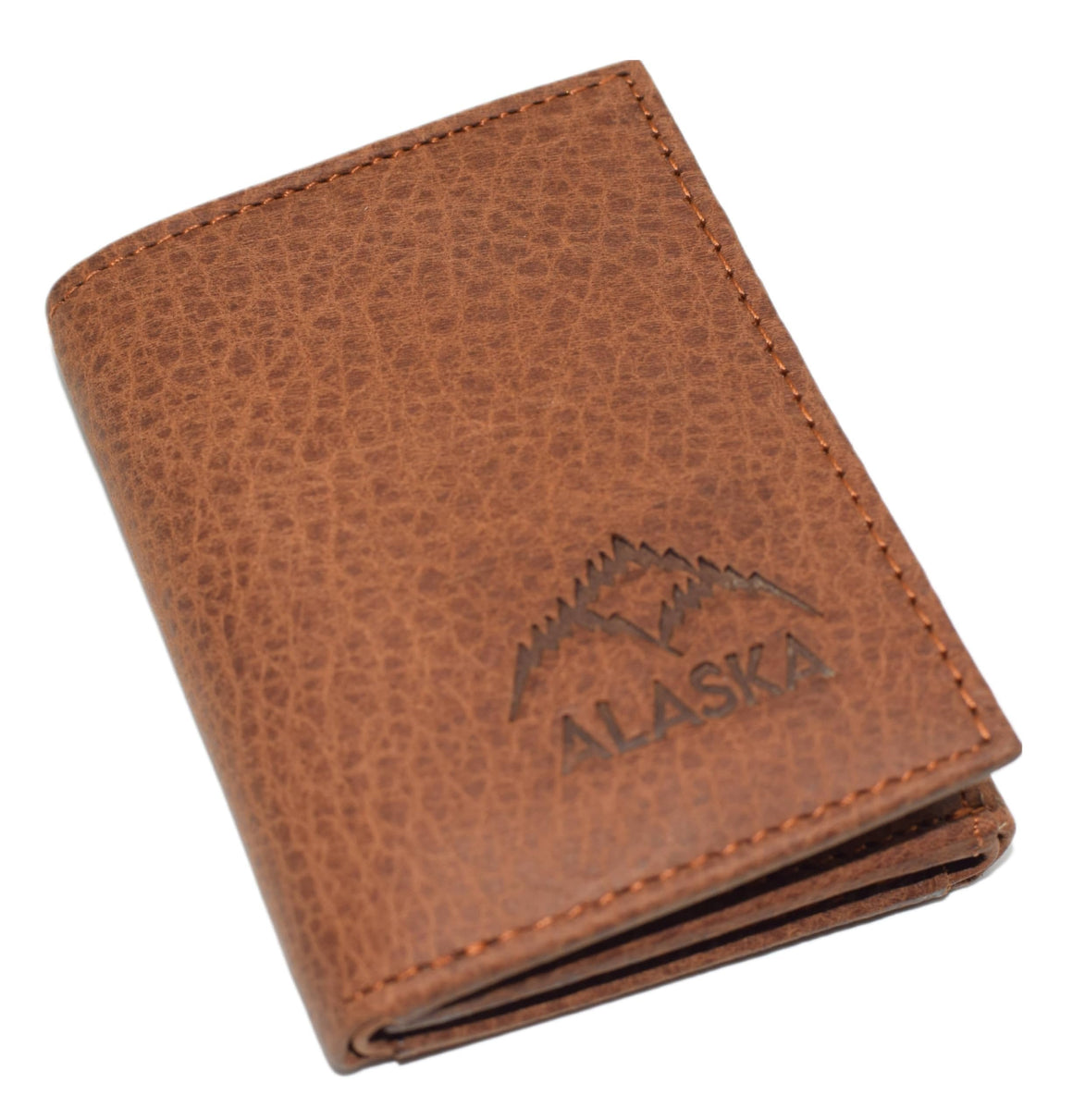 Marshal Alaska RFID Blocking Genuine Leather Bifold Trifold Wallet for Men The Last Frontier (Bifold)