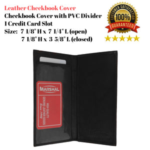 Brand New Hand Crafted Genuine Soft Leather Checkbook Cover Simple 156 CF (C) - wallets for men's at mens wallet