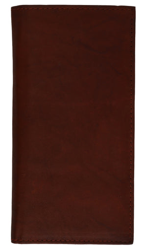 Basic Leather Checkbook Cover-menswallet