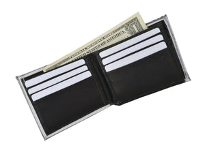 Men's US 100 Dollar Bill Leather Bifold Card Photo Holder Wallet Handbag Purse-menswallet