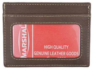 New Genuine Leather Slim Card Holder Wallets For Men - Minimalist-menswallet