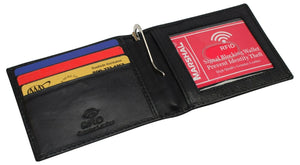 Slim Wallets For Men Bifold Mens Wallet With Removable Money Clip RFID Blocking-menswallet