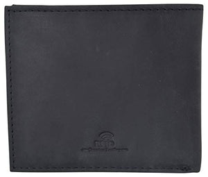 RFID Wallets for Men Slim Bifold Genuine Leather Front Pocket Wallet with ID Window-menswallet