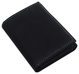 Real Vintage Leather Wallets for Men - RFID Blocking Classic Trifold Wallet with Card Slots-menswallet